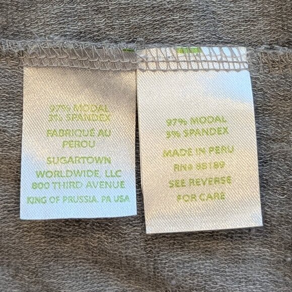 Lilly Pulitzer Womens Gray Sweater Cardigan Large L with Pockets and Thumb Holes - Picture 9 of 11